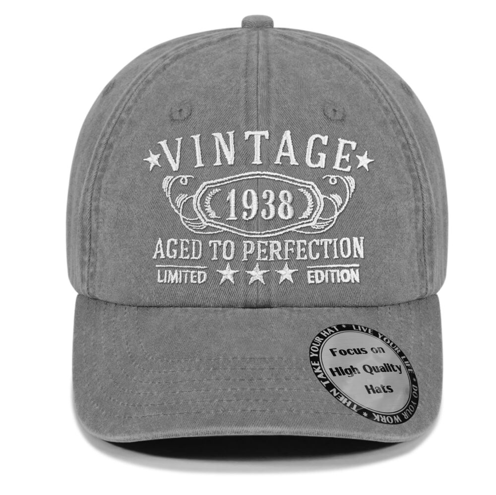 2307 87th Birthday Gifts ,1938 for 87 Year Old Man Vintage Hat,Parents